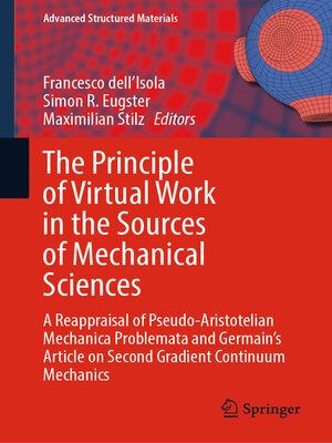 cover image of The Principle of Virtual Work in the Sources of Mechanical Sciences